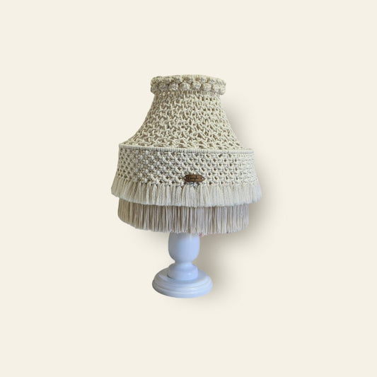 ✨ LÁMPARA AURA DE LUZ - Macramé Artesanal ✨