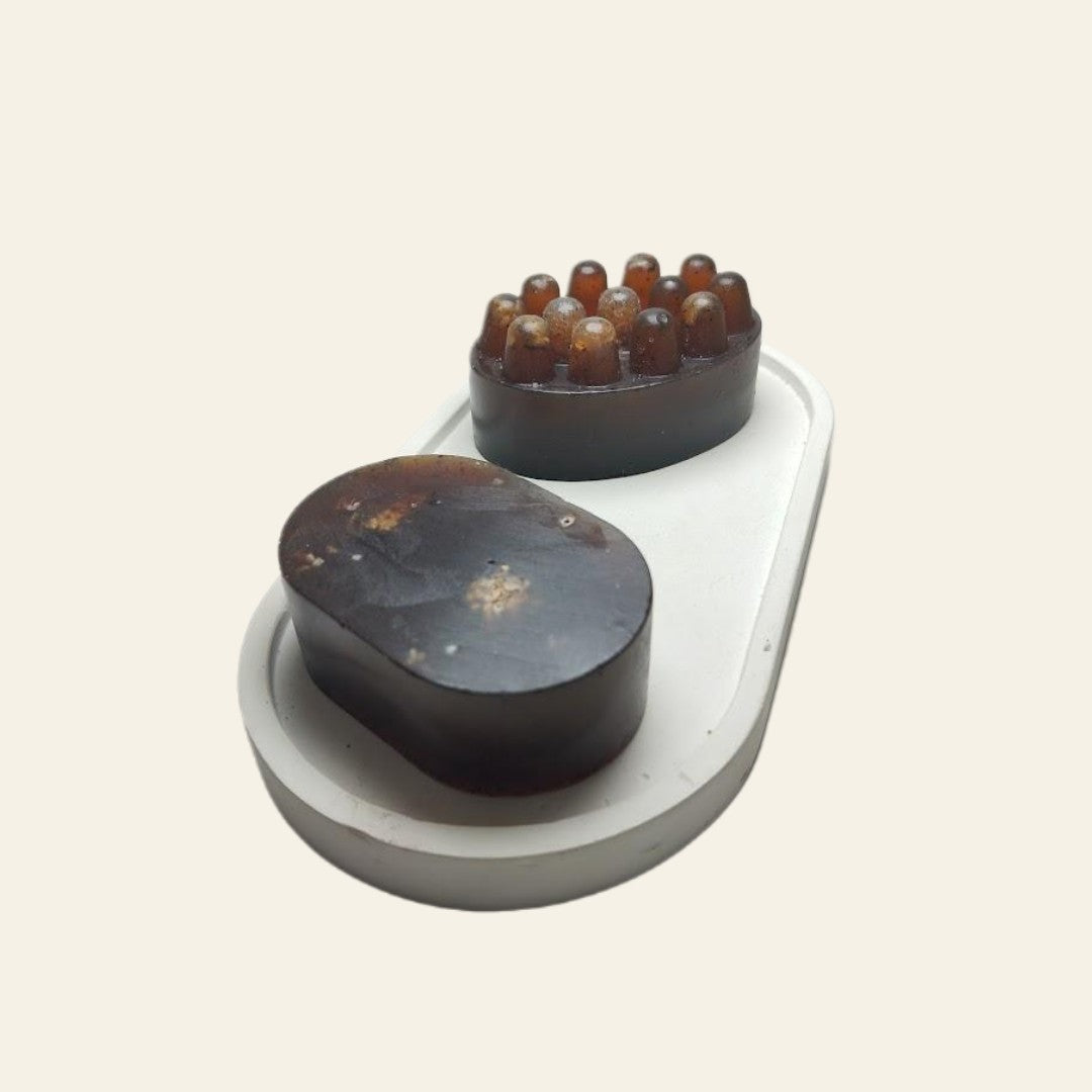 JABÓN EXFOLIANTE DE CAFÉ CON SAL MARINA