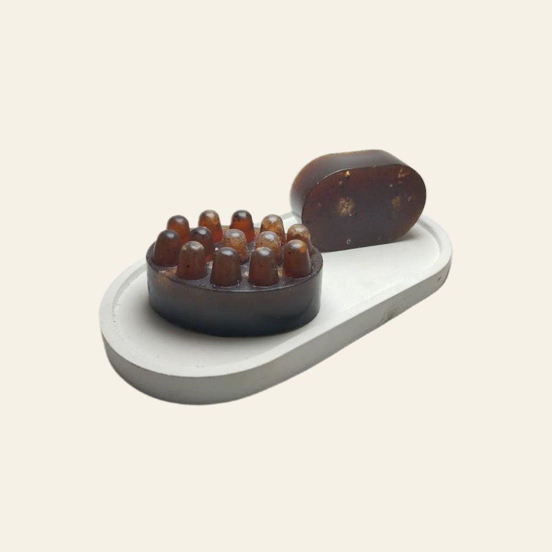 JABÓN EXFOLIANTE DE CAFÉ CON SAL MARINA