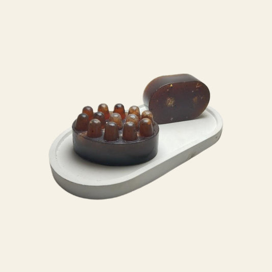 JABÓN EXFOLIANTE DE CAFÉ CON SAL MARINA